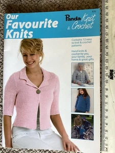 Panda Knitting & Crochet Pattern Book 631 Our Favourite Knits 12 Easy Projects - Picture 1 of 23