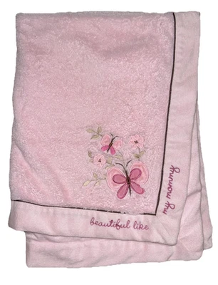 Koala Baby Beautiful Like My Mommy Butterfly Pink Blanket 30x40 - Image 1 of 4