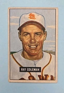 1951 Bowman Ray Coleman #136 Card - Picture 1 of 2