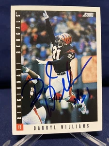 Darryl Williams -Miami- Cincinnati Bengals Autogrammkarte - Bild 1 von 2