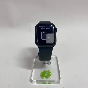 GPS Only Apple Watch Series 8 41MM Midnight Aluminum Black Sport Band A2770 - Picture 1 of 8