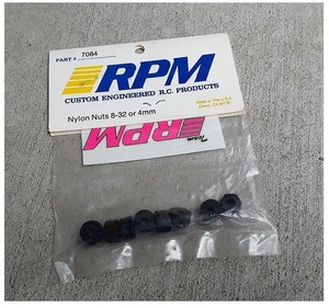 Vintage RC RPM 8-32” / 4mm Nuts Plastic Black (8) 7084 Old Stock Losi Associated - Picture 1 of 1