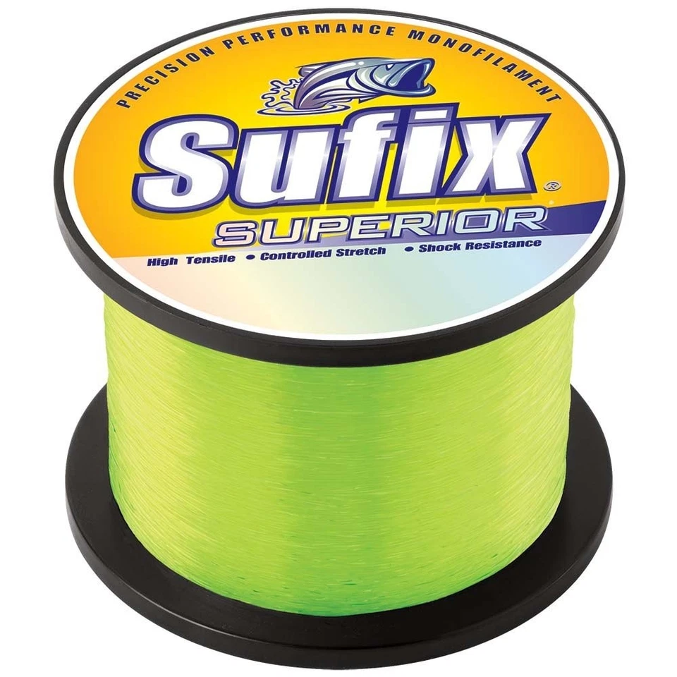 Sufix Superior 1/4-Pound Spool Size Fishing Line Yellow 15-Pound - 638-115 - Image 1 of 1