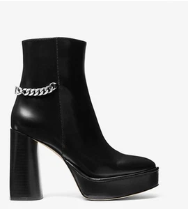 MICHAEL Michael Kors Womens Carlisle Platform Bootie Chain Booties BHFO 1598 - Picture 1 of 7