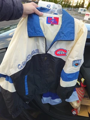 Vintage Rare 90s Pro Player Montreal Canadiens Jacket NHL LARGE  - Image 1 of 4