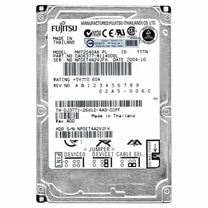 Hard Disk HDD Hard Drive Ide Pata 2,5 " 40GB Laptop Notebook FUJITSU - Picture 1 of 1