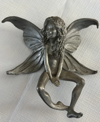 Star Liana York Pewter Sculpture "GALLO" Whimsical Fairy Signed Art Dated 1992 - Image 1 of 4