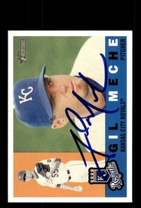Signed Baseball Card Auto Gil Meche 2009 Topps Heritage #8 Kansas City Royals - Picture 1 of 2