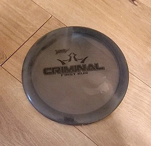 FIRST RUN Dynamic Discs Criminal Clear Dark Grey On Black Pre Owned 176g - Picture 1 of 4