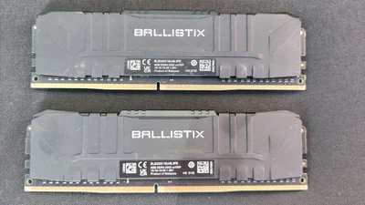 Crucial Ballistix 3000MHz DDR4 RAM Memory 16GB 8GBx2 - Image 1 of 2