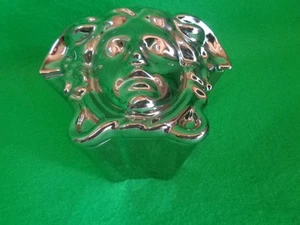 Dose 2 tlg 8 x 9 cm Medusa Gypsy Platin / Silber Versace von Rosenthal - Bild 1 von 2