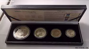 SOUTH AFRICA 5-50 Cents 2003 Silver Proof Set Wildlife The Rhino - Picture 1 of 7