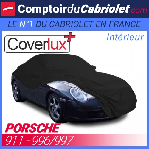 Housse / Bâche protection Coverlux Porsche 911  996/997 en Jersey couleur Noire - Photo 1/1