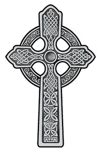 Celtic Cross temporary tattoo - pack of 2 large sized tattoos  Made in the USA - Picture 1 of 1