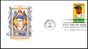 Jackie Robinson FDC 2016 Black Heritage, House of Farnam Cachet, Emiratos Árabes Unidos, POF - Imagen 1 de 3