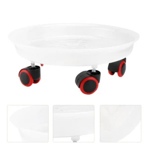 1Pc Universal Wheel Flowerpot Base Flower Pot Holder Water Storage Tray (White) - Afbeelding 1 van 12