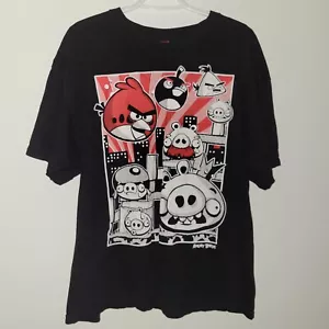 Angry Birds By Fifth Sun Short Sleeve T-Shirt Men's Size XL Extra Large Black - Picture 1 of 6