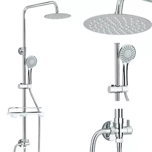 Edelstahl Duschsystem Regendusche Duschset Handbrause Duscharmatur Dusche Kopf - Bild 1 von 15