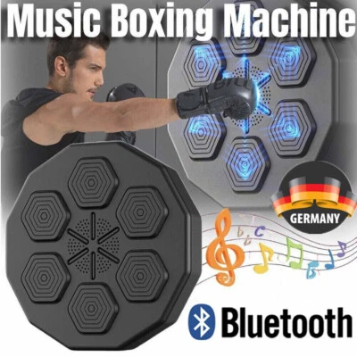 MARKENLOS Musik Boxgerät, Trainingsgerät, Wandmontage, Übungs Schlagpolster, Schwarz, NEU