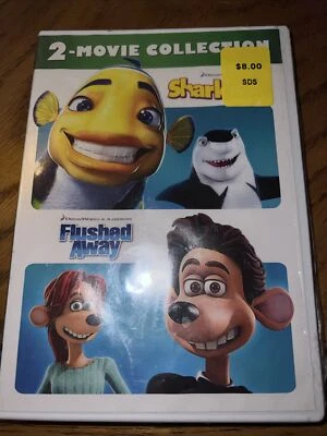 Shark Tale/Flushed Away: 2-Movie Collection  Will Smith (DVD, 2018, 2-Disc Set) Foto 1 de 2