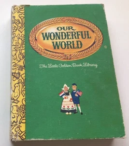 The Little Golden Book Library Retro Children’s Books - Our Wonderful WORLD - Picture 1 of 12