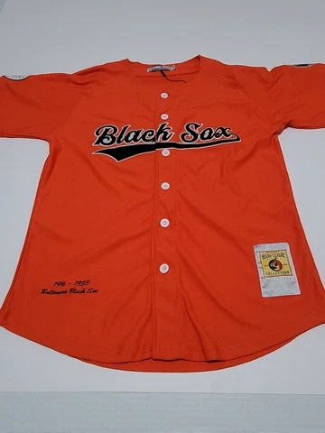 Headgear Classics Orange Baltimore Black Sox Button Down Jersey Size M Medium Cover