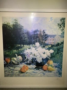 Gemälde „Landscape with Picnic „ 20 Th Century Malva - Bild 1 von 9