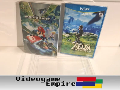 GAMEGUARD 10x Fundas Protectoras 0,4mm Nintendo Wii U WiiU Juegos EMBALAJE ORIGINAL Fundas Caja Protector