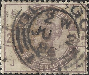 Great Britain Scott #101 used Fine 2 1/2p 1884 Queen Victoria Stamp CV 22.50 - Bild 1 von 1