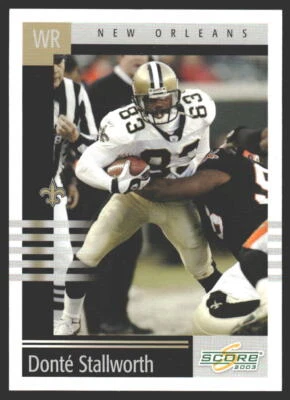 Donte Stallworth #212 2003 Score New Orleans Saints - Image 1 of 2