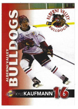 2016-17 Alberni Valley Bulldogs (BCHL) Kyle Kaufmann