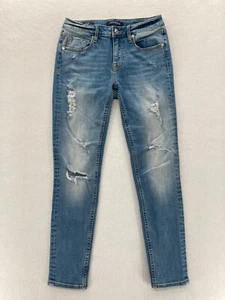 Vigoss Jagger Skinny Jeans Women's 26 Classic Fit Blue Stretch Denim Distressed - Picture 1 of 14