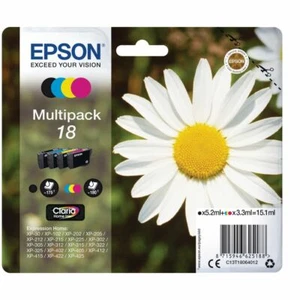 Cartuccia di inchiostro multipack originale Epson 18 XP-30 XP-102 XP-202 XP-205 XP-305 T1806 - Foto 1 di 4