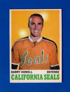 1970-71  OPC  # 72  ** HARRY HOWELL **   CALIFORNIA GOLDEN SEALS  -  EX/MINT