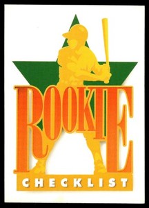 1990 Upper Deck Unmarked #1 Star Rookie Checklist