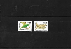 DOMINICANA, 1993, UPAEP, PÁJARO, IGUANA, 2v.MNH**,  - Imagen 1 de 1