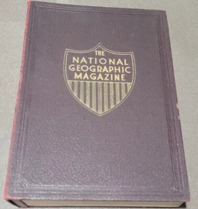 National Geographic Magazine Bound Volume 84 Jul-Dec 1943 Vintage - Picture 1 of 4