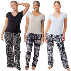 Ladies Pyjamas Nightwear Short Sleeve Set Soft Pjs Loungewear Stretch Size 8-26