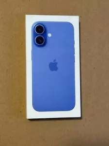 Apple iPhone 16 128 GB Blue Unlocked Smartphone 1 YEAR APPLE WARRANTY *UNSEALED - Picture 1 of 3