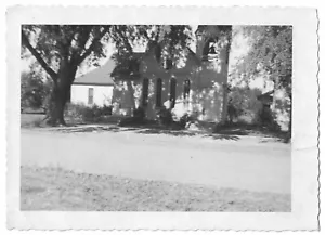 Foto d'epoca pre 1960 chiesa metodista a Salix Iowa 4,5 x 3" bianco e nero - Foto 1 di 2