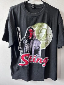 Vintage Sting WCW NWO Wolfpac Shirt Size Large Red Face Paint - VTG Wrestling - Picture 1 of 2