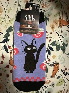 Studio Ghibli Kiki's Delivery Service Jiji Strawberry Jam No-Show Socks - Picture 1 of 2