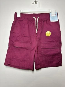 Boys' Twill Pull-On 'At The Knee' Cargo Shorts - Cat & Jack Red L - Picture 1 of 2
