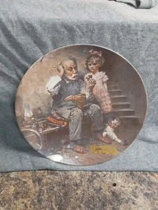 Norman Rockwell "The Cobbler" 1978 Collector Plate Knowles Vintage 8.5 Inch - Picture 1 of 5