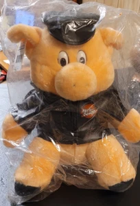 Play-by-Play Plüschschwein trägt Harley Davidson Jacke Neu in Verpackung - Bild 1 von 4