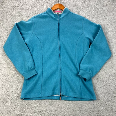 Suéter Peter Millar Mujer XL Turquesa Cremallera Completa Manga Larga Golf Athelisure Foto 1 de 4