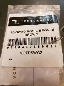 Tech Lighting Line-voltage Swag Hook, Bronze Brown - 700TDSWGZ - Picture 1 of 2