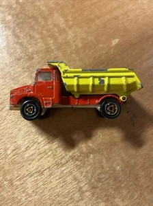 No. 205 Majorette Scania Dump Truck LS140 Red/Yellow, Vintage 1976-1978, 1:100 - Picture 1 of 6