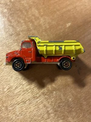 No. 205 Majorette Scania Dump Truck LS140 Red/Yellow, Vintage 1976-1978, 1:100 - Image 1 of 4