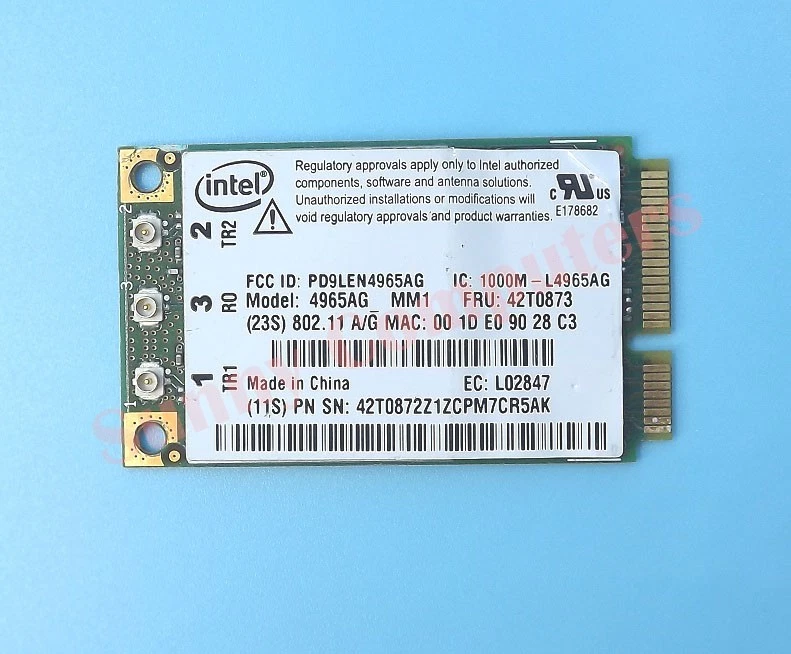 Tarjeta de red inalámbrica IBM Original R61E R61I X61 T61 T61P 4965AG Mini PCI-E AU Foto 1 de 2
